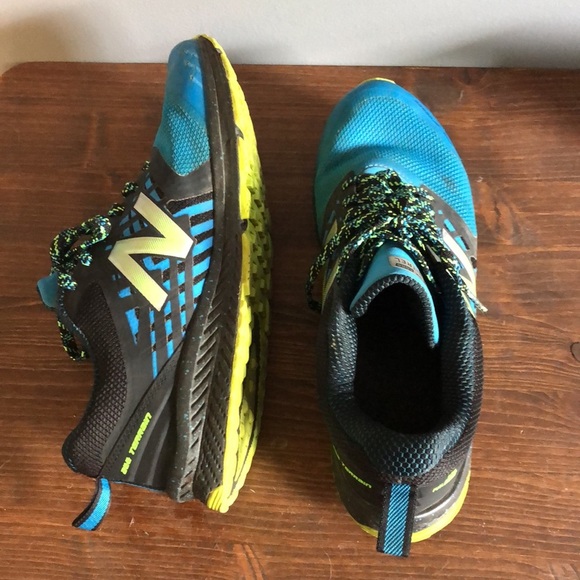 New Balance All Terrain Fuel Core Nitrel Sneakers in Black and Cobalt - Picture 6 of 9